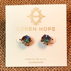 Loren Hope Kaylee Stud Earrings iridescent Clear